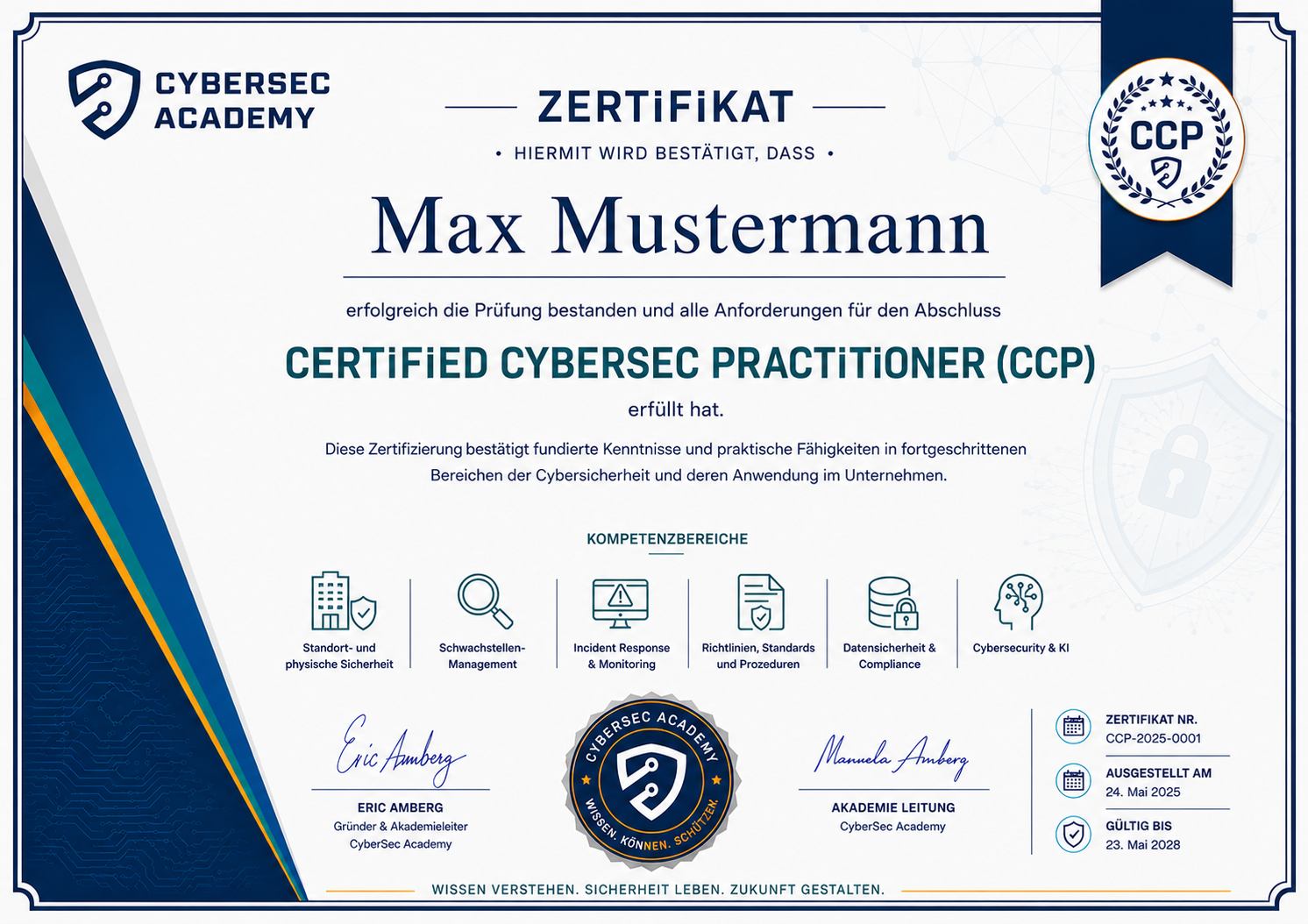 Zertifikat Certified CyberSec Practitioner (CCP)